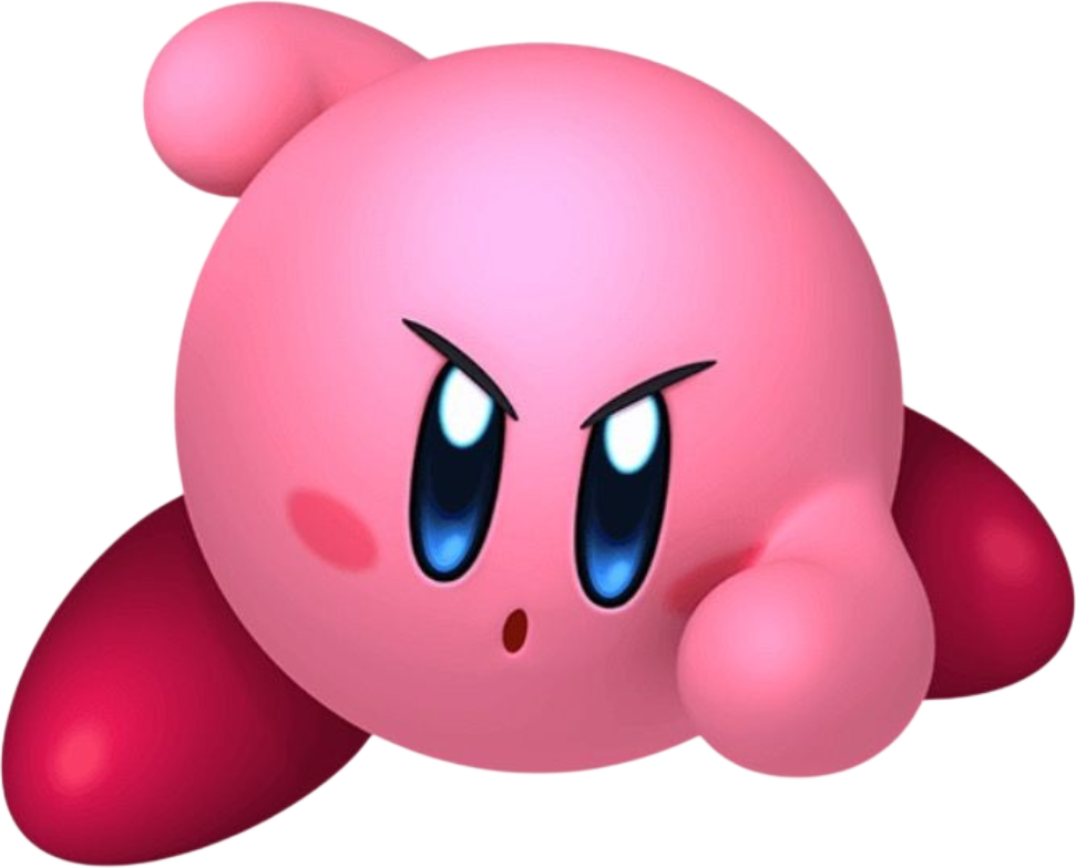 Pink game mascot character peeking out
